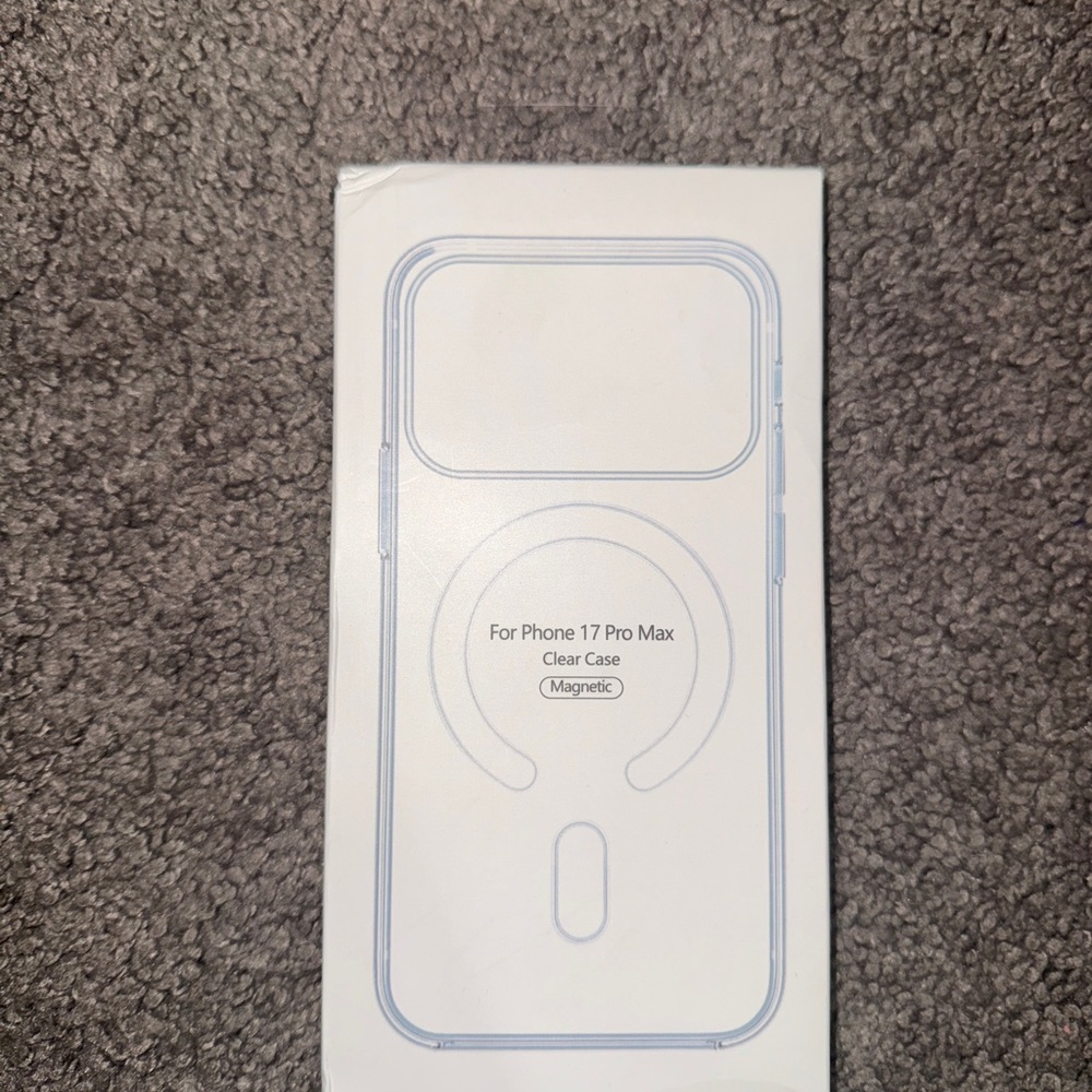 Magnetic Clear Case for Phone 17 Pro Max
